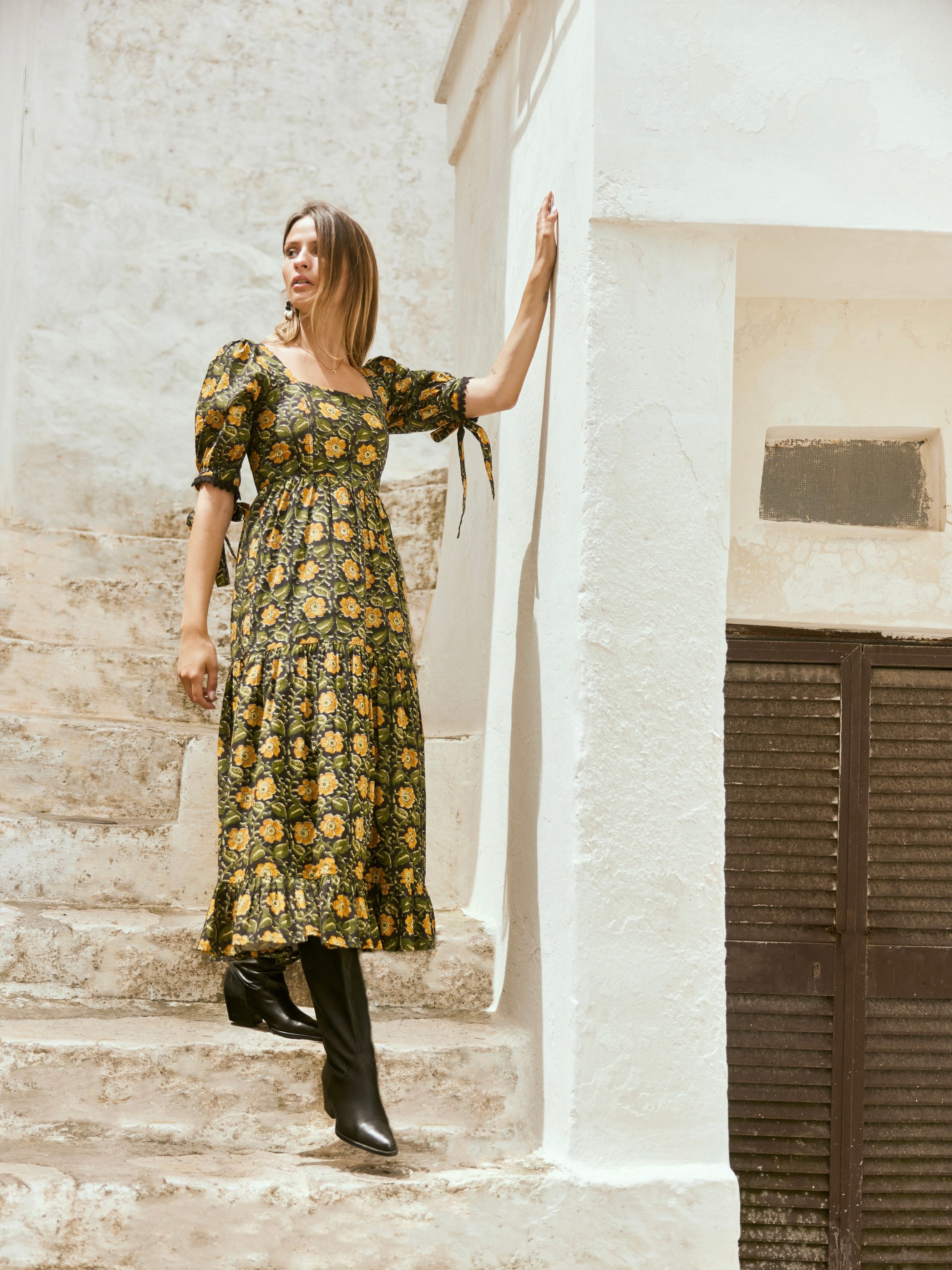 Barbara Maxi Dress - Golden Floral
