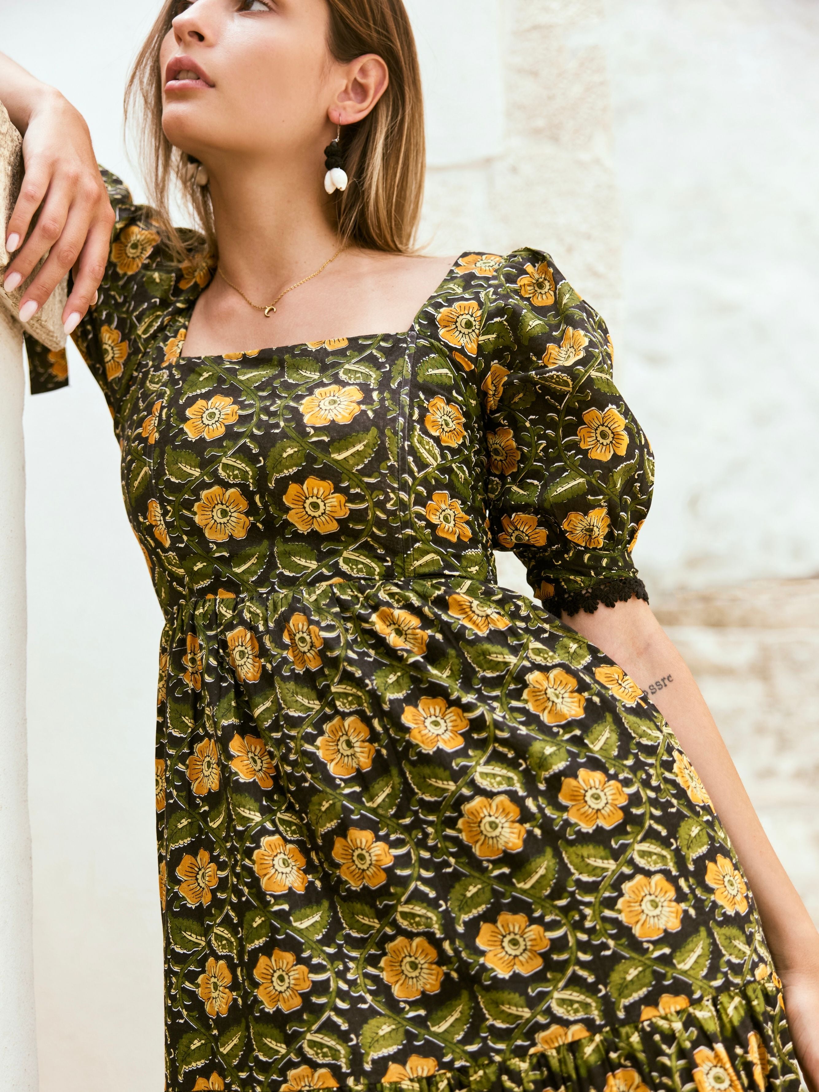 Barbara Maxi Dress - Golden Floral